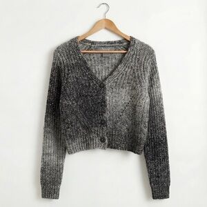 Natural Reflections Black and Gray Women's Cardigan